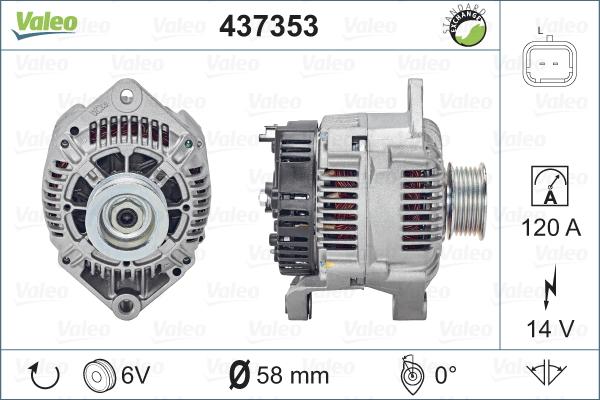 Valeo 437353 - Alternatore www.autoricambit.com