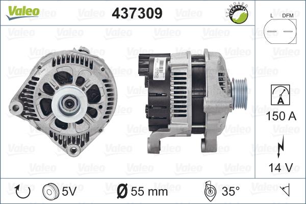 Valeo 437309 - Alternatore www.autoricambit.com