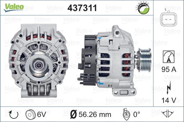 Valeo 437311 - Alternatore www.autoricambit.com