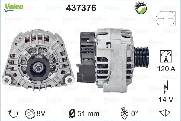 Valeo 437376 - Alternatore www.autoricambit.com