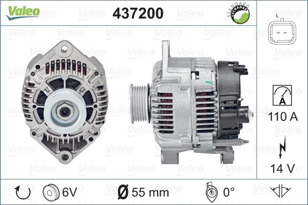 Valeo 437200 - Alternatore www.autoricambit.com