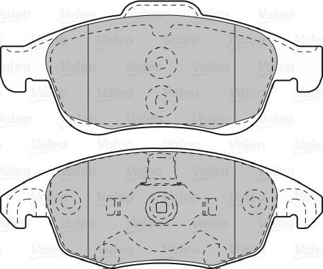 Valeo 598997 - Kit pastiglie freno, Freno a disco www.autoricambit.com