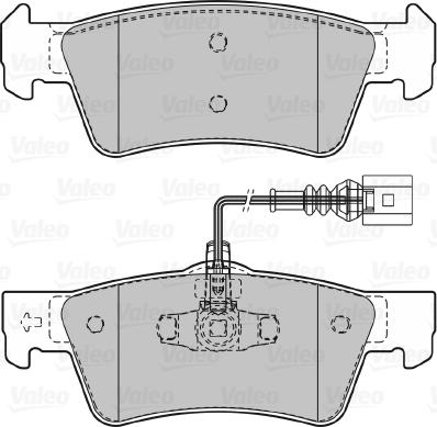 Valeo 598946 - Kit pastiglie freno, Freno a disco www.autoricambit.com