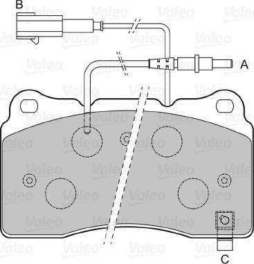 Valeo 598919 - Kit pastiglie freno, Freno a disco www.autoricambit.com