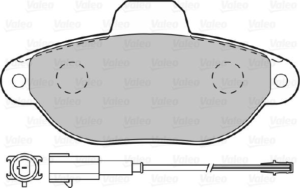 Valeo 598987 - Kit pastiglie freno, Freno a disco www.autoricambit.com