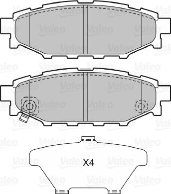 Valeo 598929 - Kit pastiglie freno, Freno a disco www.autoricambit.com