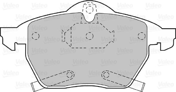 Valeo 598454 - Kit pastiglie freno, Freno a disco www.autoricambit.com