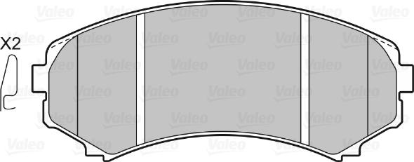 Valeo 598518 - Kit pastiglie freno, Freno a disco www.autoricambit.com