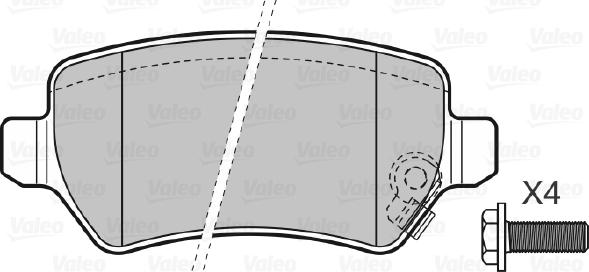 Valeo 598584 - Kit pastiglie freno, Freno a disco www.autoricambit.com