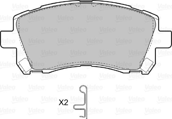 Valeo 598530 - Kit pastiglie freno, Freno a disco www.autoricambit.com