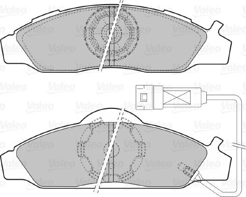 Valeo 598528 - Kit pastiglie freno, Freno a disco www.autoricambit.com