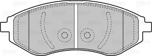 Valeo 598644 - Kit pastiglie freno, Freno a disco www.autoricambit.com