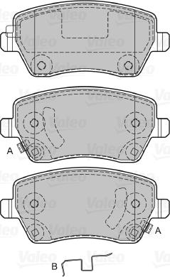 Valeo 601287 - Kit pastiglie freno, Freno a disco www.autoricambit.com