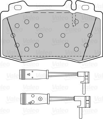 Valeo 598659 - Kit pastiglie freno, Freno a disco www.autoricambit.com