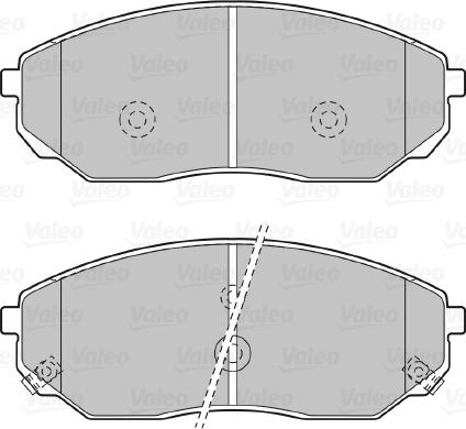 Valeo 598654 - Kit pastiglie freno, Freno a disco www.autoricambit.com