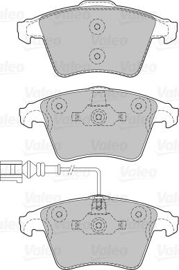 Valeo 598651 - Kit pastiglie freno, Freno a disco www.autoricambit.com