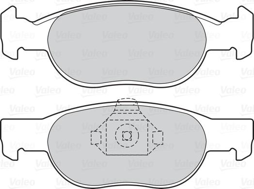 Valeo 598605 - Kit pastiglie freno, Freno a disco www.autoricambit.com