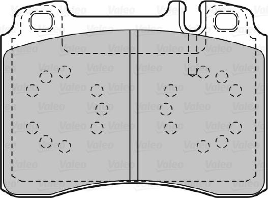 Valeo 598601 - Kit pastiglie freno, Freno a disco www.autoricambit.com