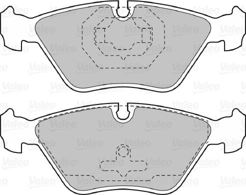 Valeo 598616 - Kit pastiglie freno, Freno a disco www.autoricambit.com