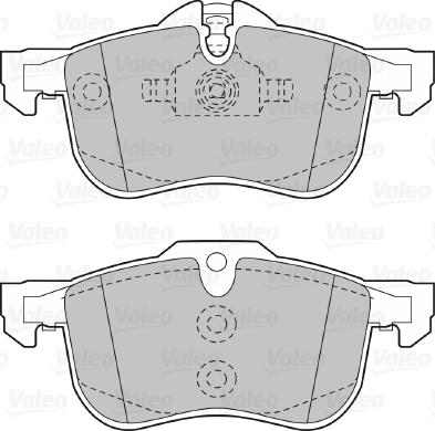 Valeo 598632 - Kit pastiglie freno, Freno a disco www.autoricambit.com