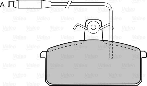 Valeo 598093 - Kit pastiglie freno, Freno a disco www.autoricambit.com