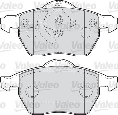 Valeo 598049 - Kit pastiglie freno, Freno a disco www.autoricambit.com