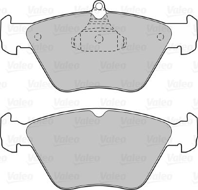 Valeo 598050 - Kit pastiglie freno, Freno a disco www.autoricambit.com