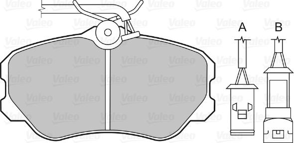 Valeo 598060 - Kit pastiglie freno, Freno a disco www.autoricambit.com