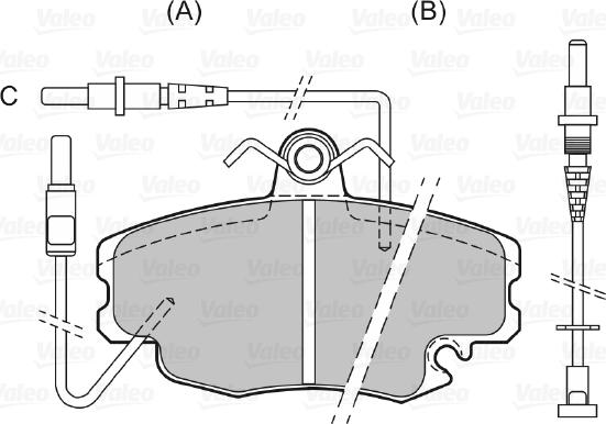 Valeo 598154 - Kit pastiglie freno, Freno a disco www.autoricambit.com