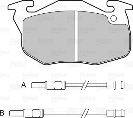 Valeo 598155 - Kit pastiglie freno, Freno a disco www.autoricambit.com