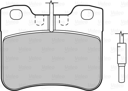 Valeo 598156 - Kit pastiglie freno, Freno a disco www.autoricambit.com