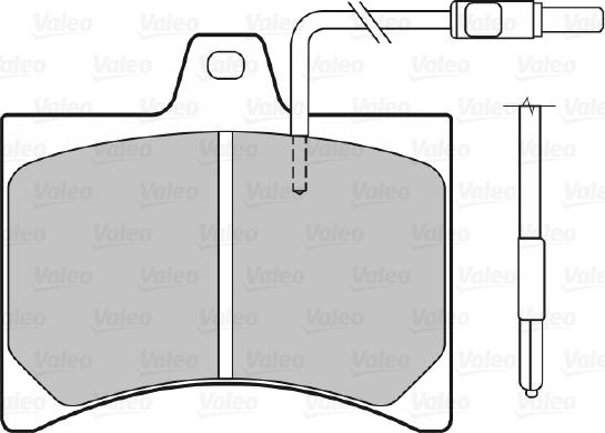 Valeo 598150 - Kit pastiglie freno, Freno a disco www.autoricambit.com