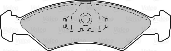 Valeo 598167 - Kit pastiglie freno, Freno a disco www.autoricambit.com