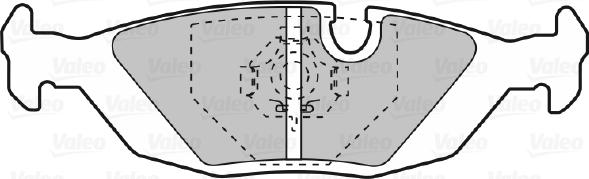 Valeo 598103 - Kit pastiglie freno, Freno a disco www.autoricambit.com