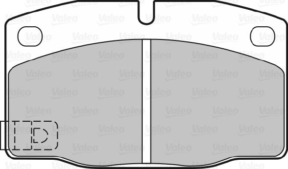 Valeo 598182 - Kit pastiglie freno, Freno a disco www.autoricambit.com