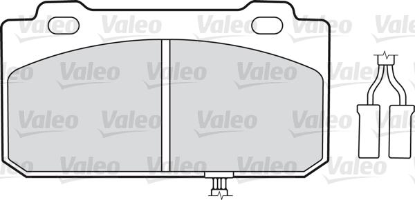 Valeo 598130 - Kit pastiglie freno, Freno a disco www.autoricambit.com