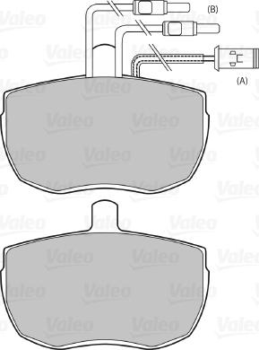 Valeo 598132 - Kit pastiglie freno, Freno a disco www.autoricambit.com