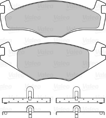 Valeo 670128 - Kit pastiglie freno, Freno a disco www.autoricambit.com