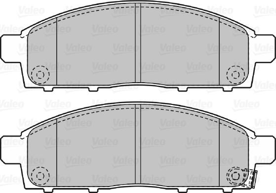 Valeo 598893 - Kit pastiglie freno, Freno a disco www.autoricambit.com