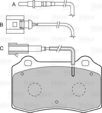 Valeo 598859 - Kit pastiglie freno, Freno a disco www.autoricambit.com