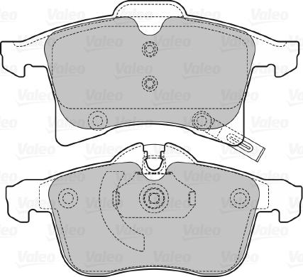 Valeo 598860 - Kit pastiglie freno, Freno a disco www.autoricambit.com