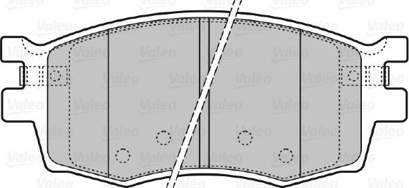 Valeo 598868 - Kit pastiglie freno, Freno a disco www.autoricambit.com