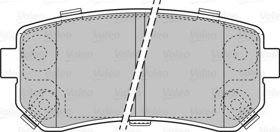 Valeo 598867 - Kit pastiglie freno, Freno a disco www.autoricambit.com