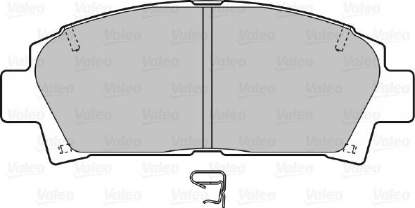 Valeo 598809 - Kit pastiglie freno, Freno a disco www.autoricambit.com