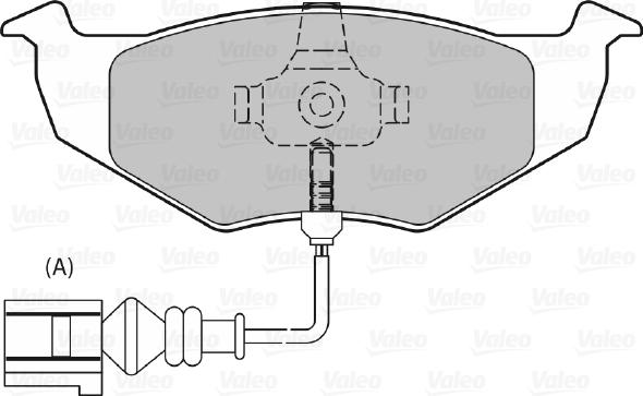 Valeo 598805 - Kit pastiglie freno, Freno a disco www.autoricambit.com