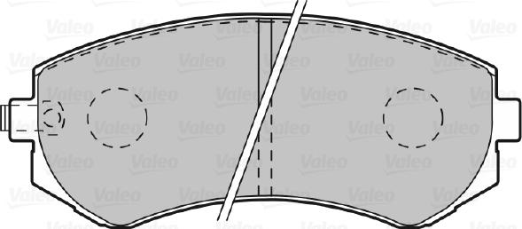 Valeo 598806 - Kit pastiglie freno, Freno a disco www.autoricambit.com