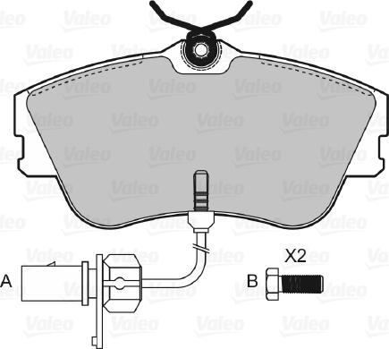 Valeo 598814 - Kit pastiglie freno, Freno a disco www.autoricambit.com