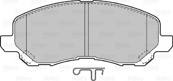 Valeo 598886 - Kit pastiglie freno, Freno a disco www.autoricambit.com