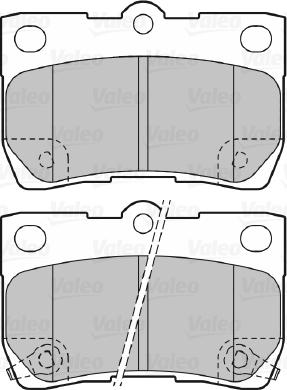 Valeo 598888 - Kit pastiglie freno, Freno a disco www.autoricambit.com