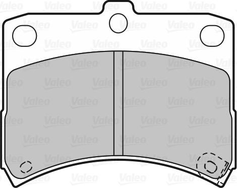 Valeo 598883 - Kit pastiglie freno, Freno a disco www.autoricambit.com